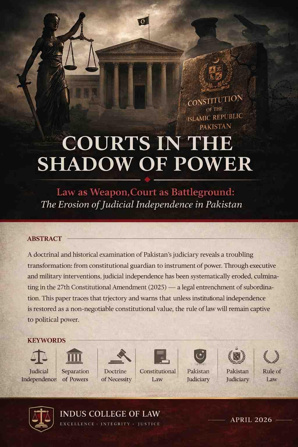 Judicial independence and it's practial implementation in Pakistan