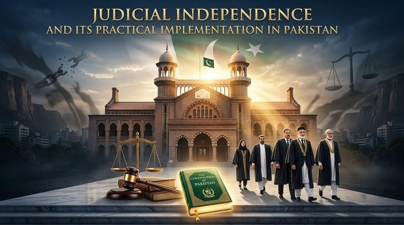 Judicial independence and it's practial implementation in Pakistan